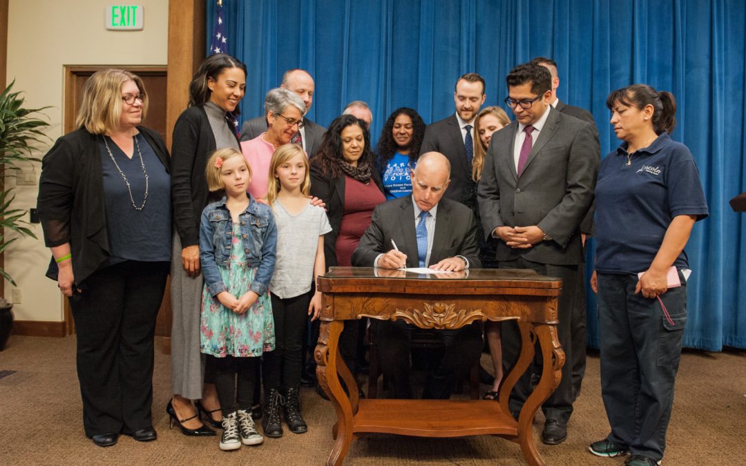 Governor Brown Signs Legislation to Expand Paid Family Leave in California