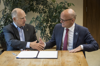 Governor Brown Welcomes Norway to Under2 Climate Coalition